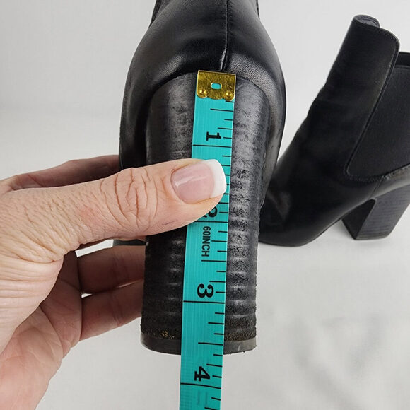 Kristin Cavallari Chinese Laundry Black Leather Ankle Boots Size 7.5 - Picture 12 of 12